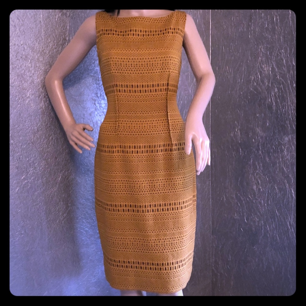 Lela Rose Wool Sheath Dress, Size M/ US 8